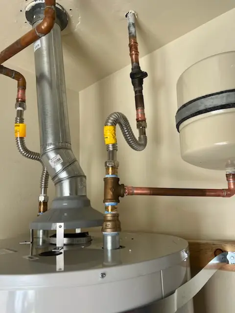 Water heater installation and plumbing repair in North Meadows
